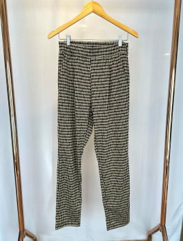 CALÇA EM MALHA XADREZ 
