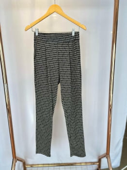 CALÇA EM MALHA XADREZ 