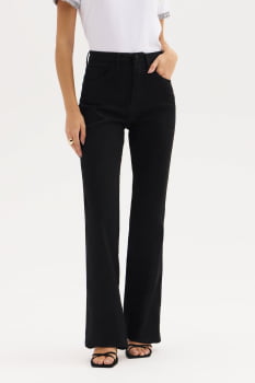 CALÇA JEANS FLOR DE LIS BOOTCUT