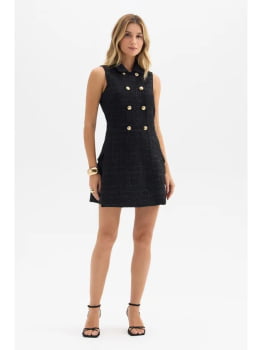 VESTIDO CURTO EM TWEED