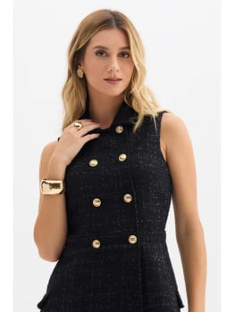VESTIDO CURTO EM TWEED