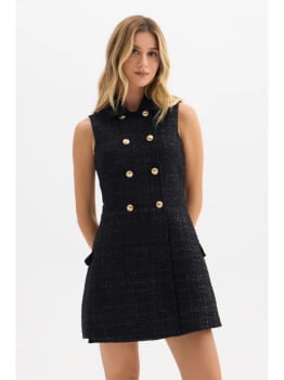 VESTIDO CURTO EM TWEED