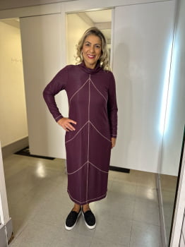 VESTIDO FEMININO GATOS E ATOS LUREX