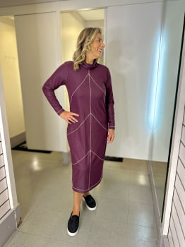VESTIDO FEMININO GATOS E ATOS LUREX