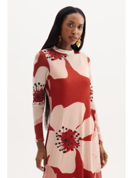 VESTIDO MIDI EM TULE SOLTO