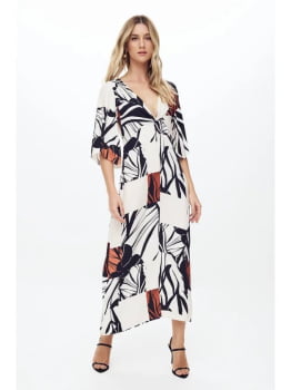 VESTIDO MIDI FLOR DE LIS