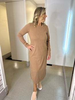 VESTIDO MIDI MALHA QUENTINHA