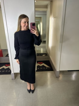 SAIA LÁPIS EM TRICOT