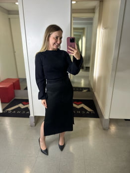 SAIA LÁPIS EM TRICOT